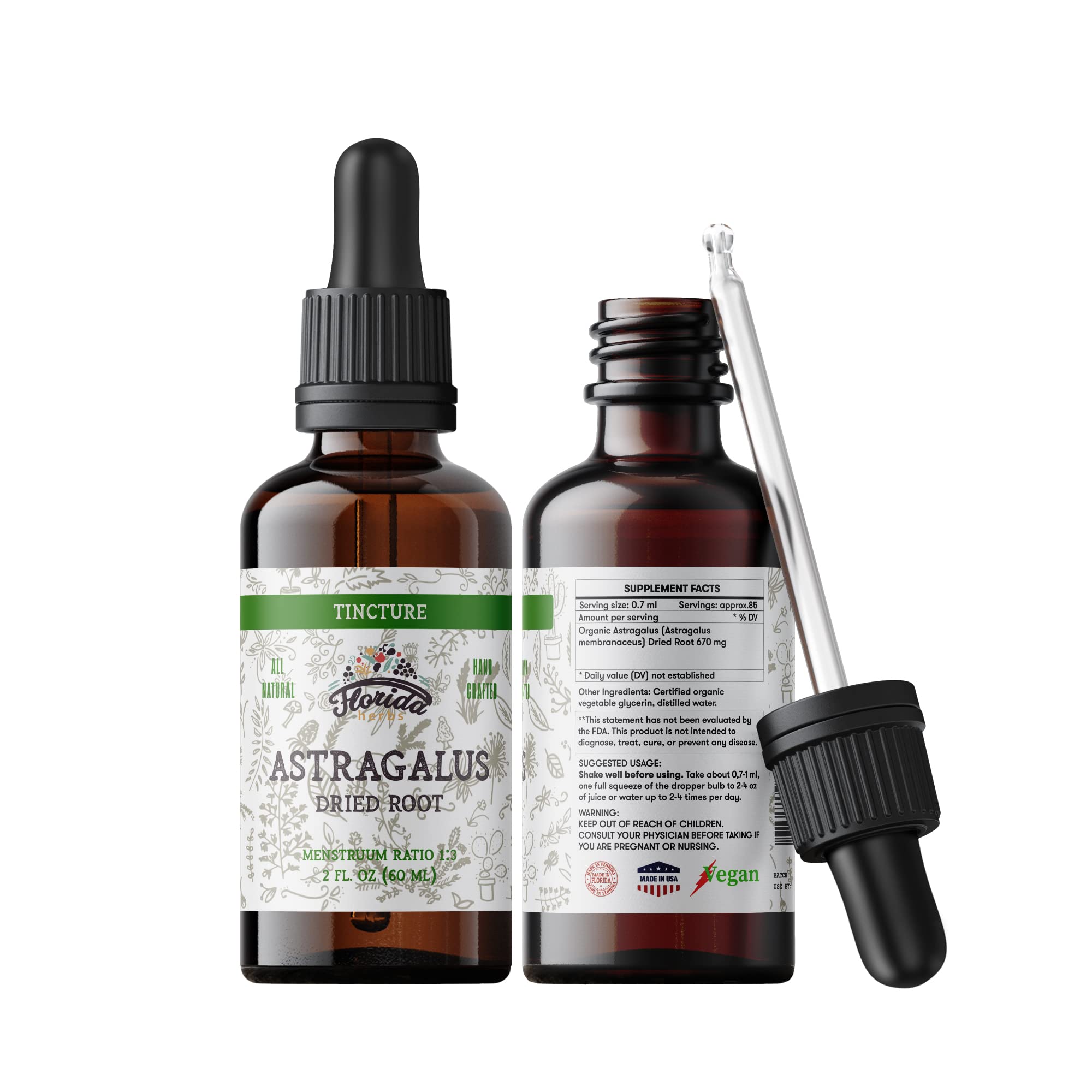 Presentación pack 2 Florida Herbs Astrágalo: ahorro práctico para tu rutina.