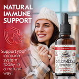 FLORIDA HERBS Goldenseal Tincture con gotero preciso para dosis fáciles.