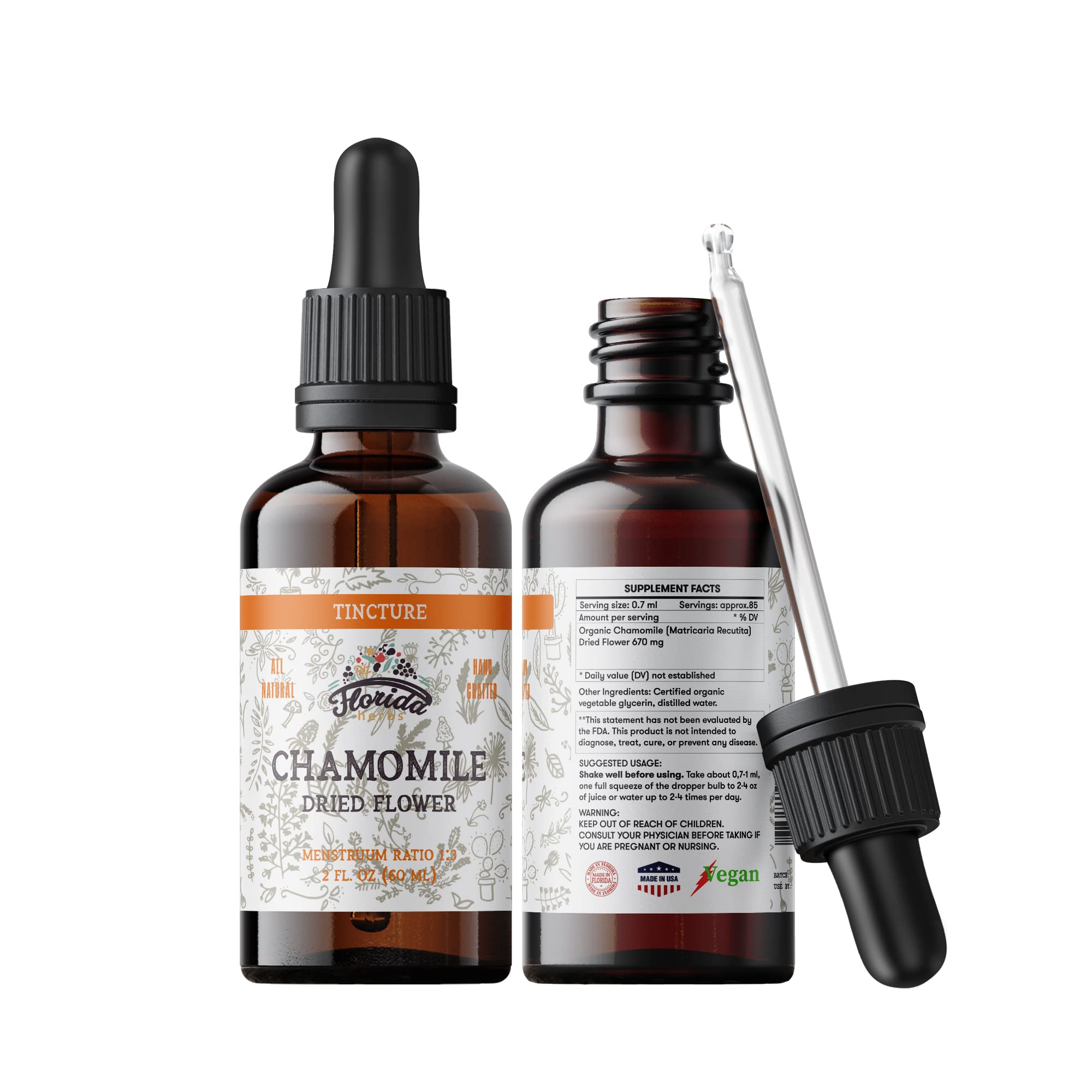 FLORIDA HERBS, uso en té o agua para toque floral suave.