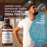 FLORIDA HERBS OSHA raíz extracto líquido en gotero para desintoxicación pulmonar