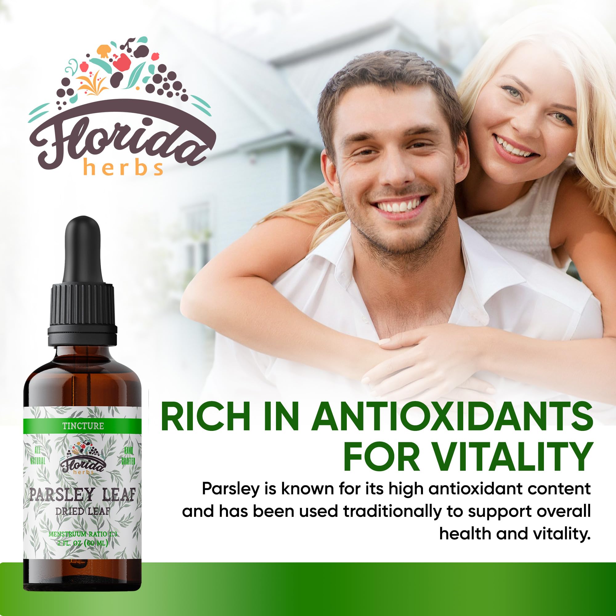 Florida Herbs gota de perejil en gotero para dosificar fácilmente