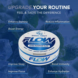 Flow Pouches hongo nootropico, cordyceps presentes, ideal para sesiones de trabajo.