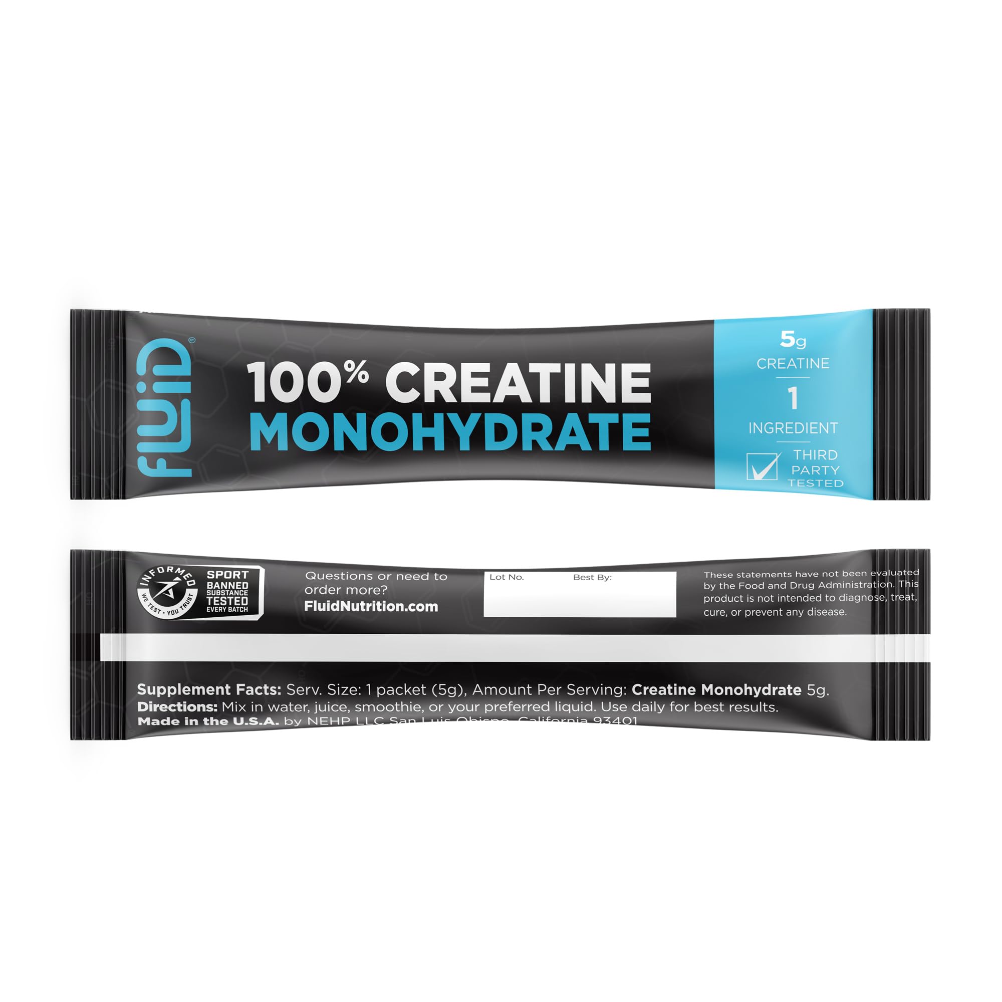 Fluid Creatine: certificado Informed Sport para atletas.