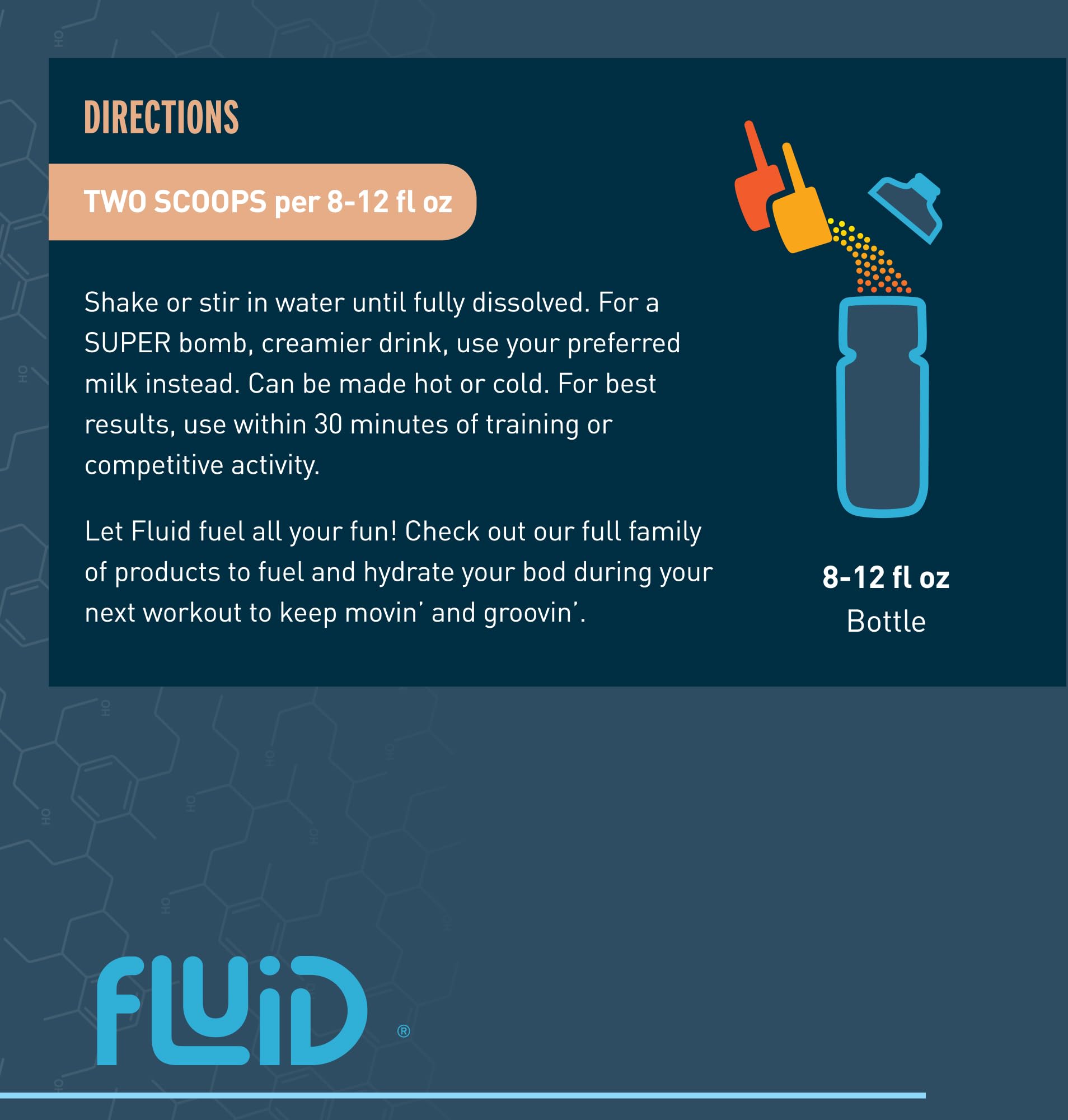 Fluid Recovery electrolitos balanceados para rehidratación eficiente después del entrenamiento