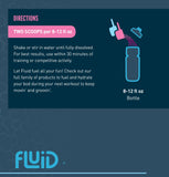 Fluid Recovery etiqueta y electrolitos para una rehidratación tras entrenar.