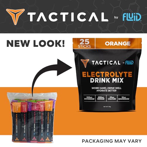 Fluid Tactical, etiqueta limpia en embalaje, presentación profesional