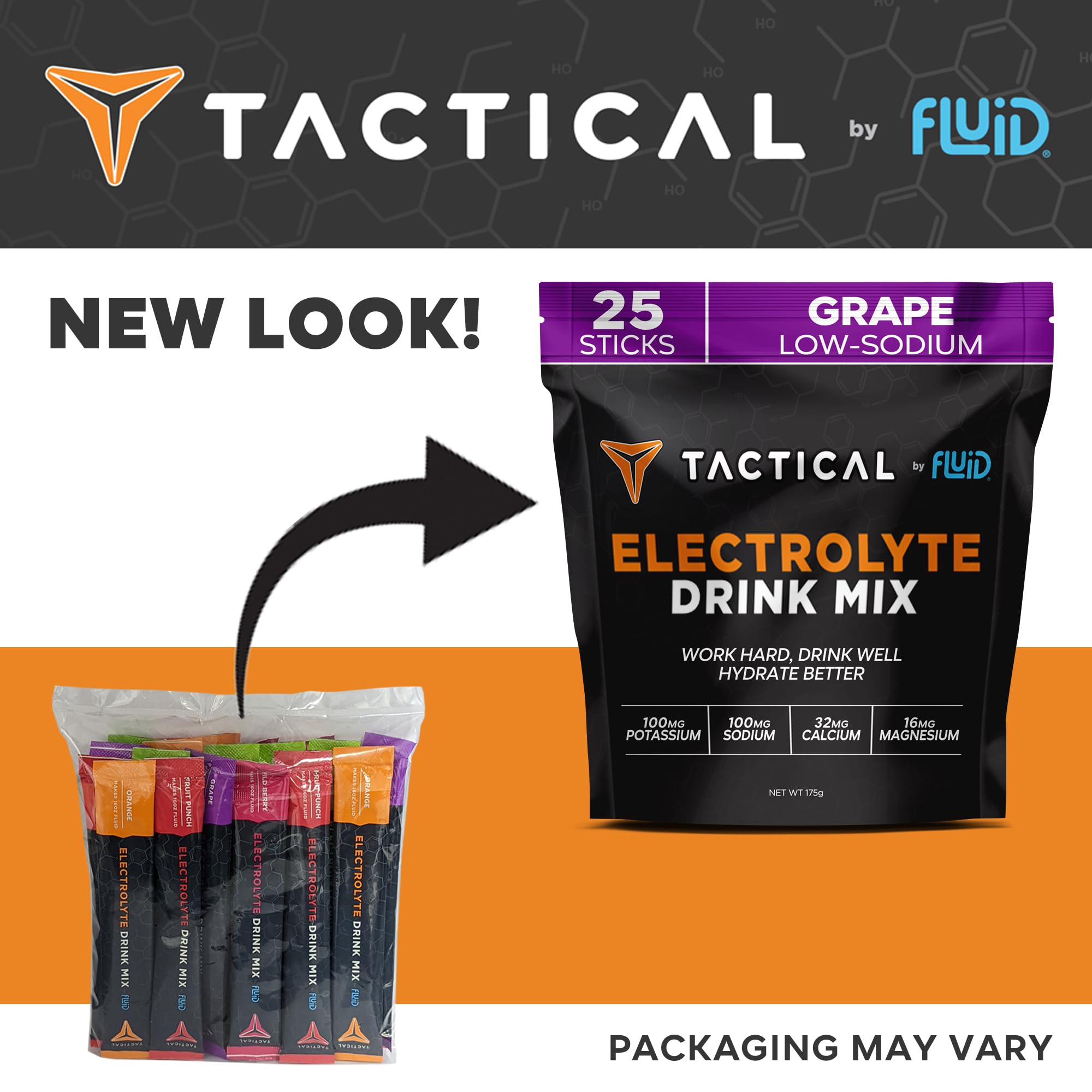Fluid Tactical sabor frutal facilita la reposición de electrolitos.