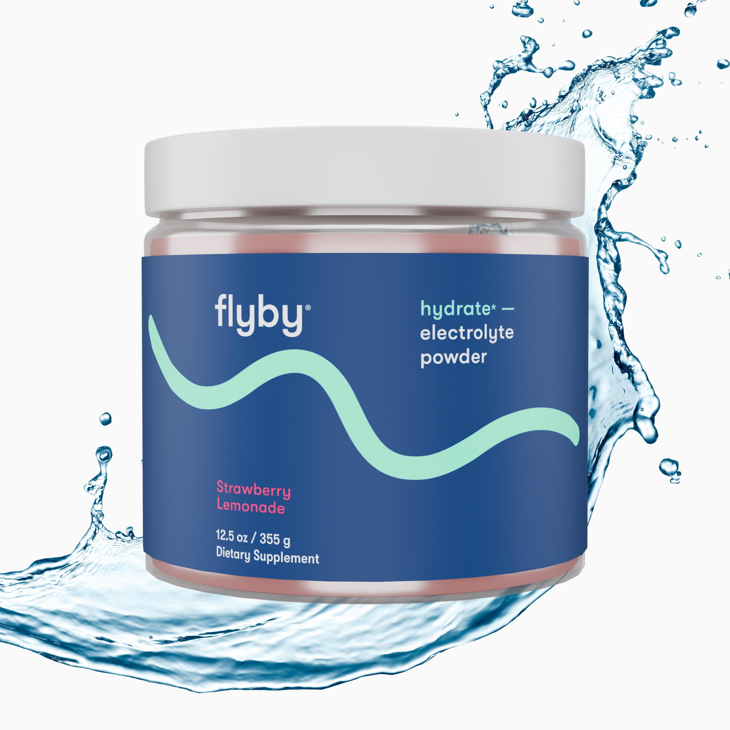 Flyby Electrolytes Powder envase de un mes para uso continuo