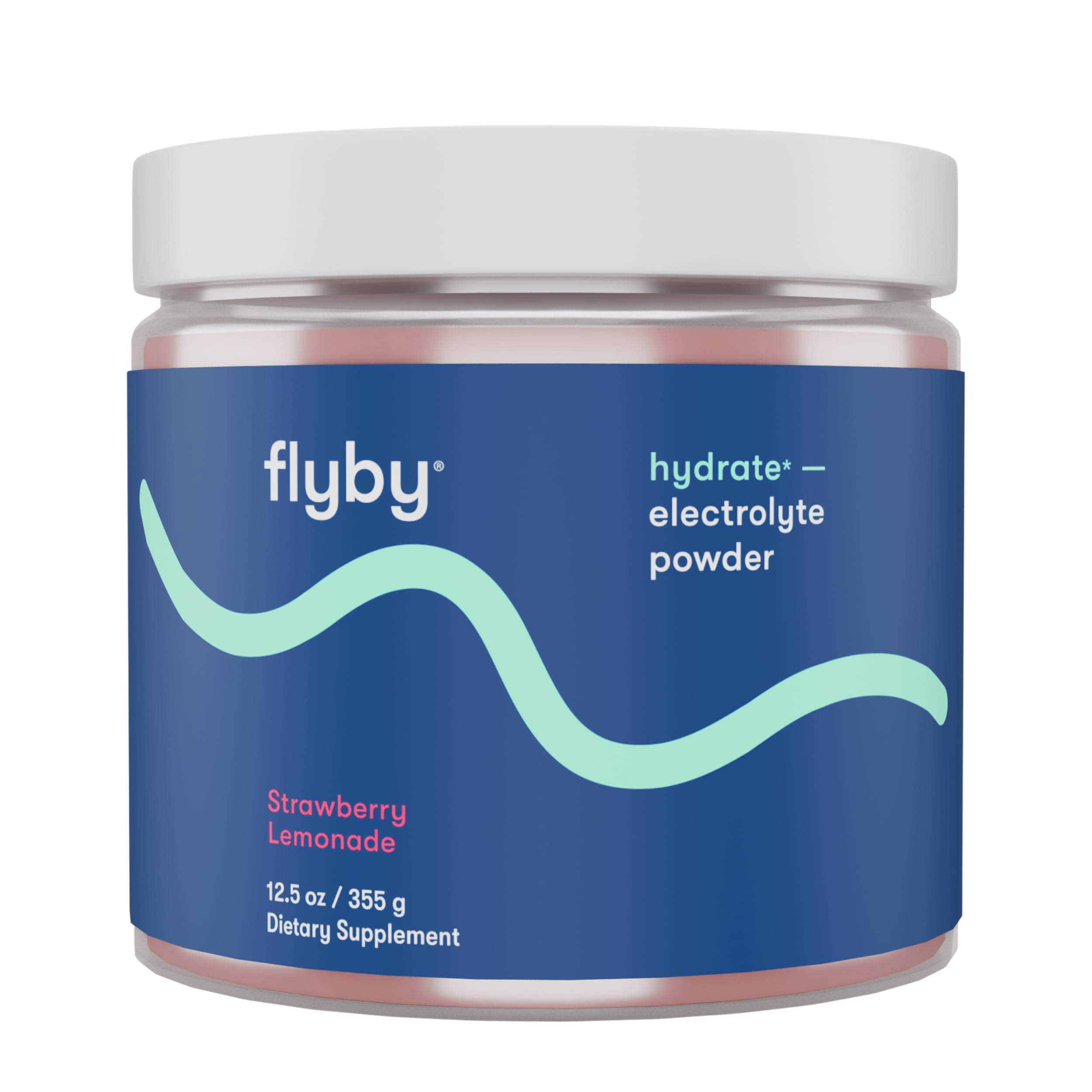 Flyby Electrolytes Powder polvo de fresa limón para hidratación rápida sin azúcar