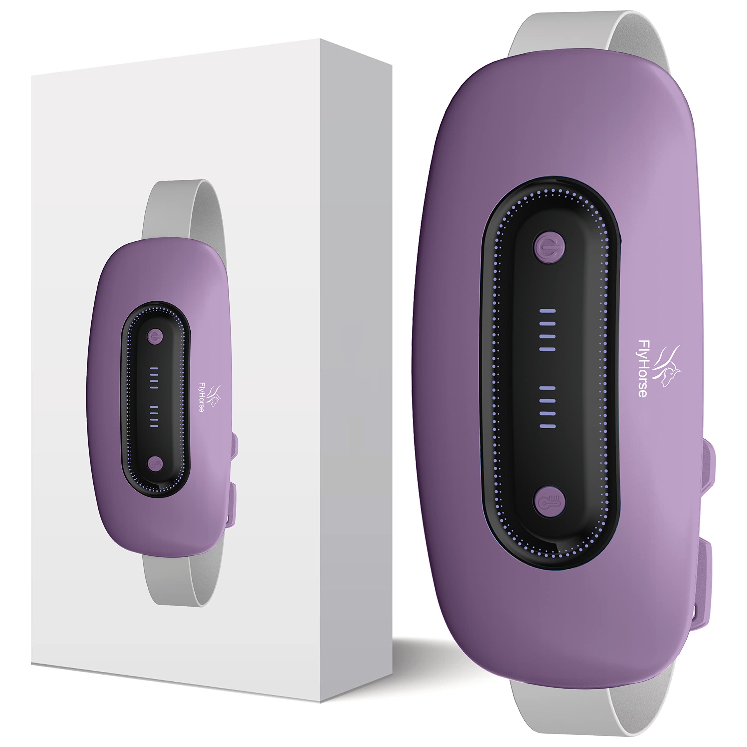 Flyhorse almohadilla eléctrica portátil sin cables para abdomen, calor cómodo en casa.