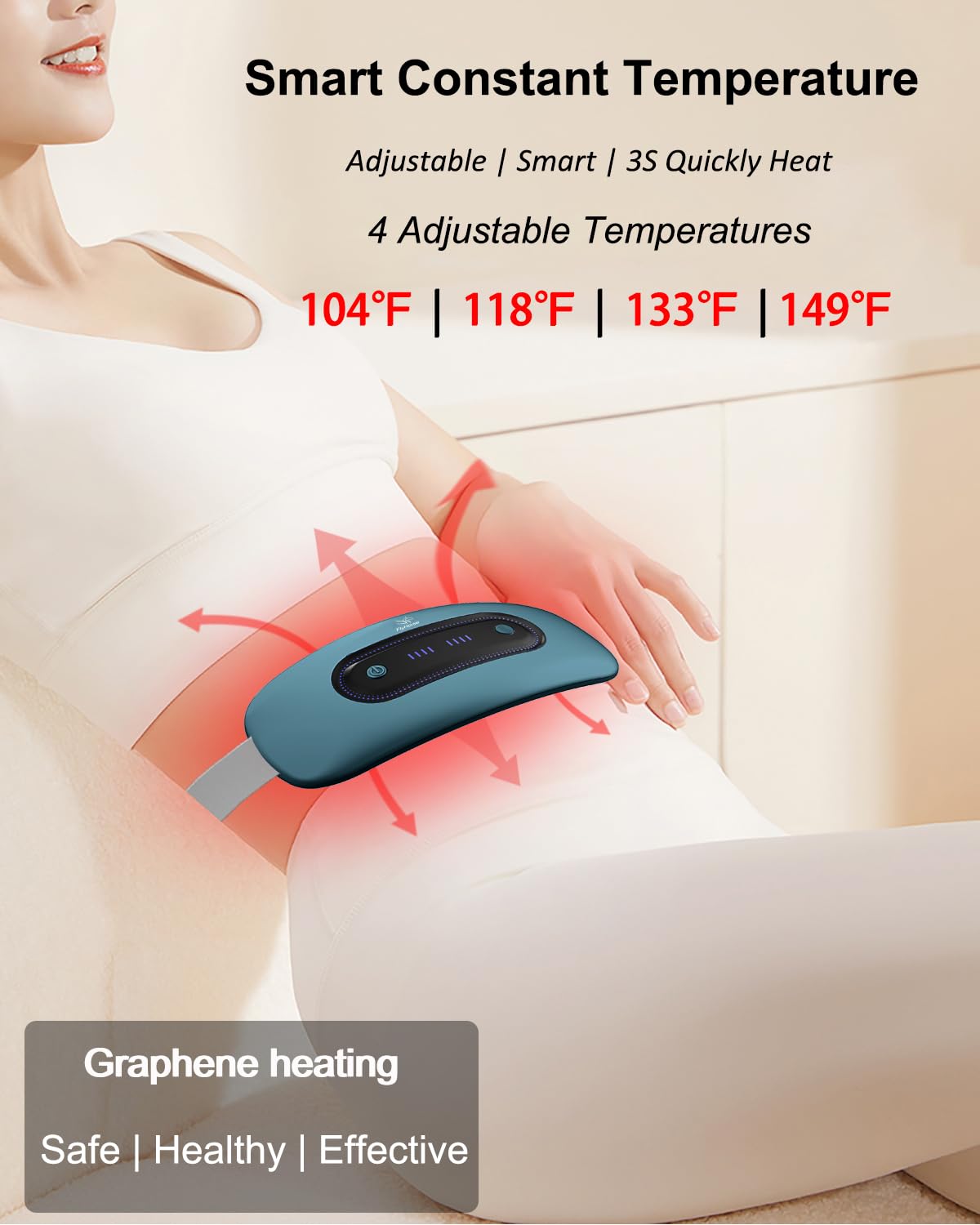 Área de calor ampliada de Flyhorse cubre vientre y espalda para mayor confort.