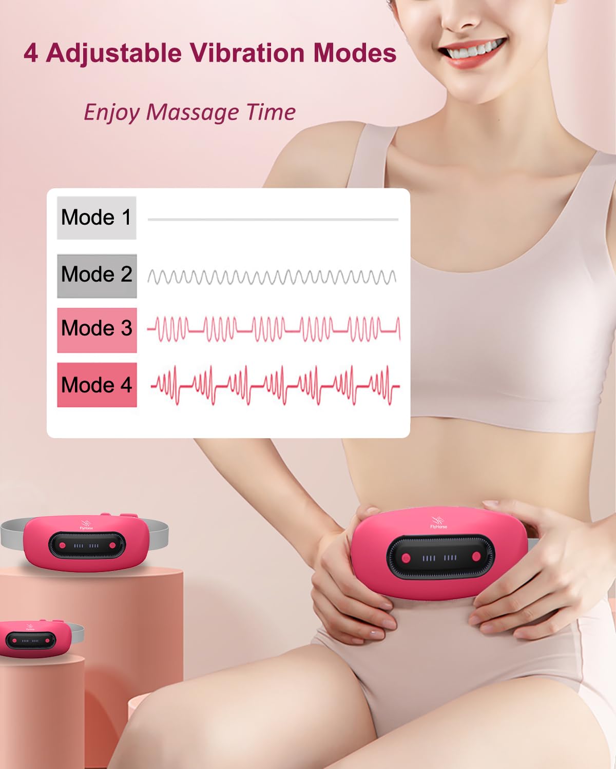 Área de calor amplia de Flyhorse, ideal para abdomen y espalda