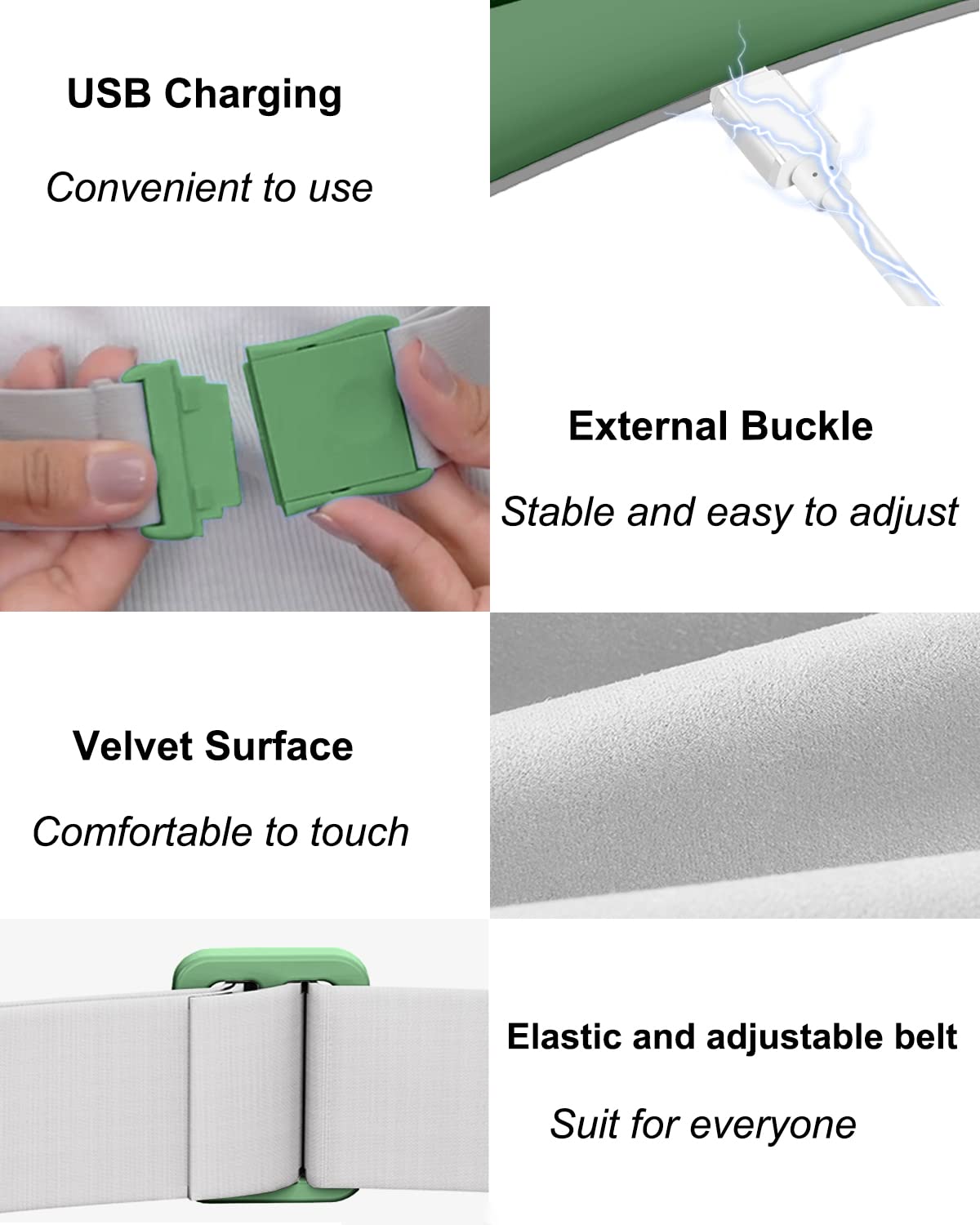 Flyhorse zona de calentamiento amplia para abdomen, espalda y cuello.