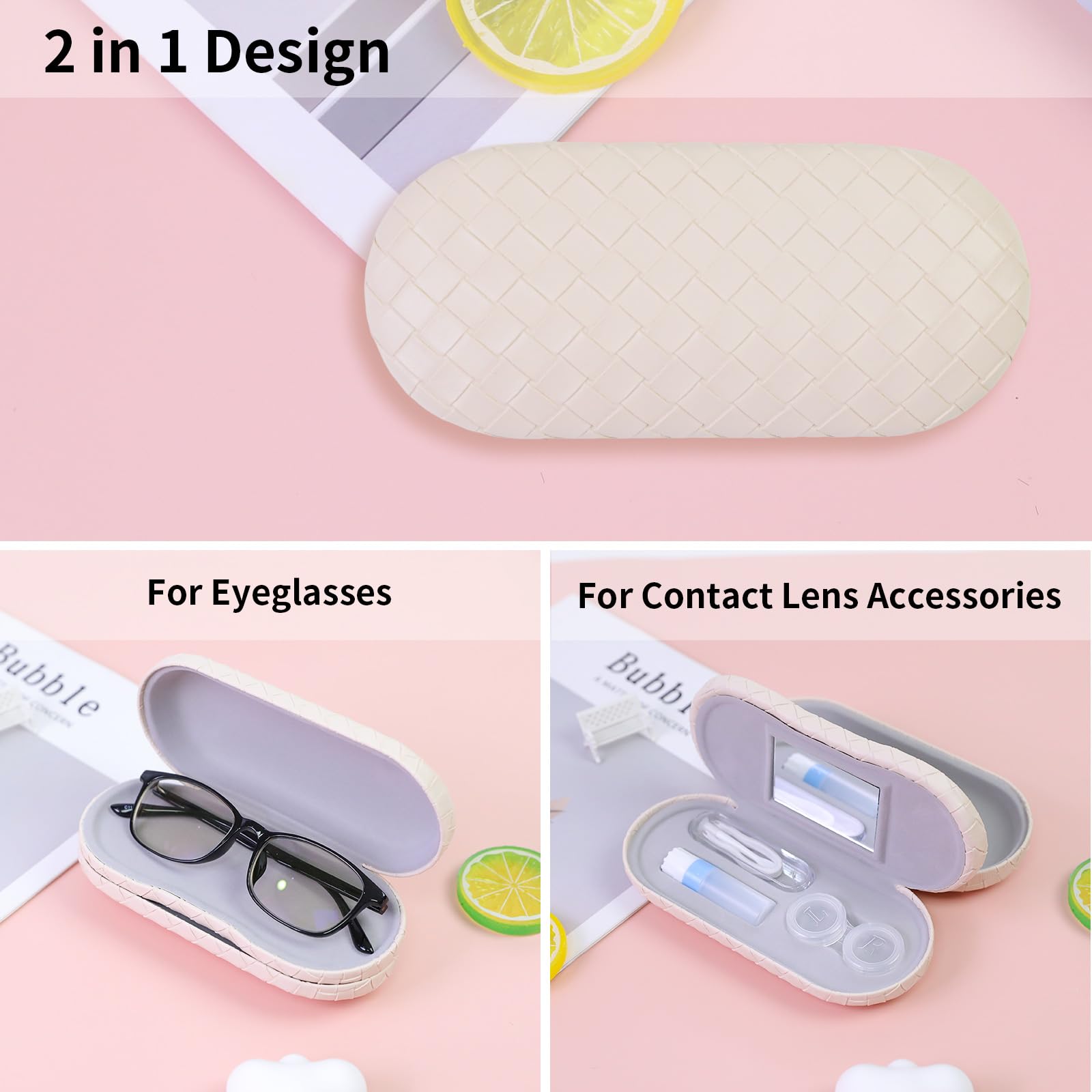 FlyingMage estuche gafas con accesorios, ordena tus útiles de contacto de forma compacta.