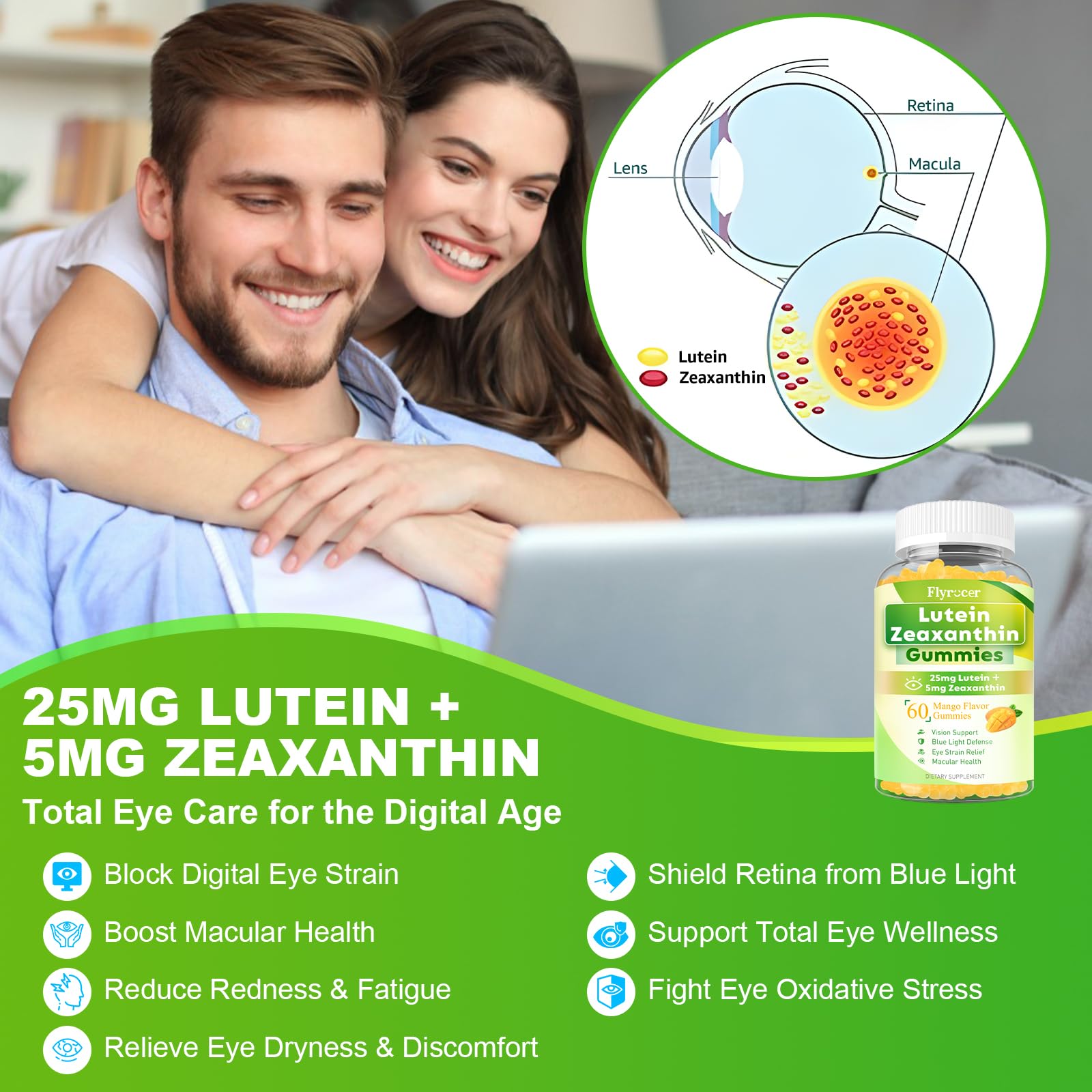 Gomitas Flyrocer con semillas de uva antioxidantes para defensa celular.