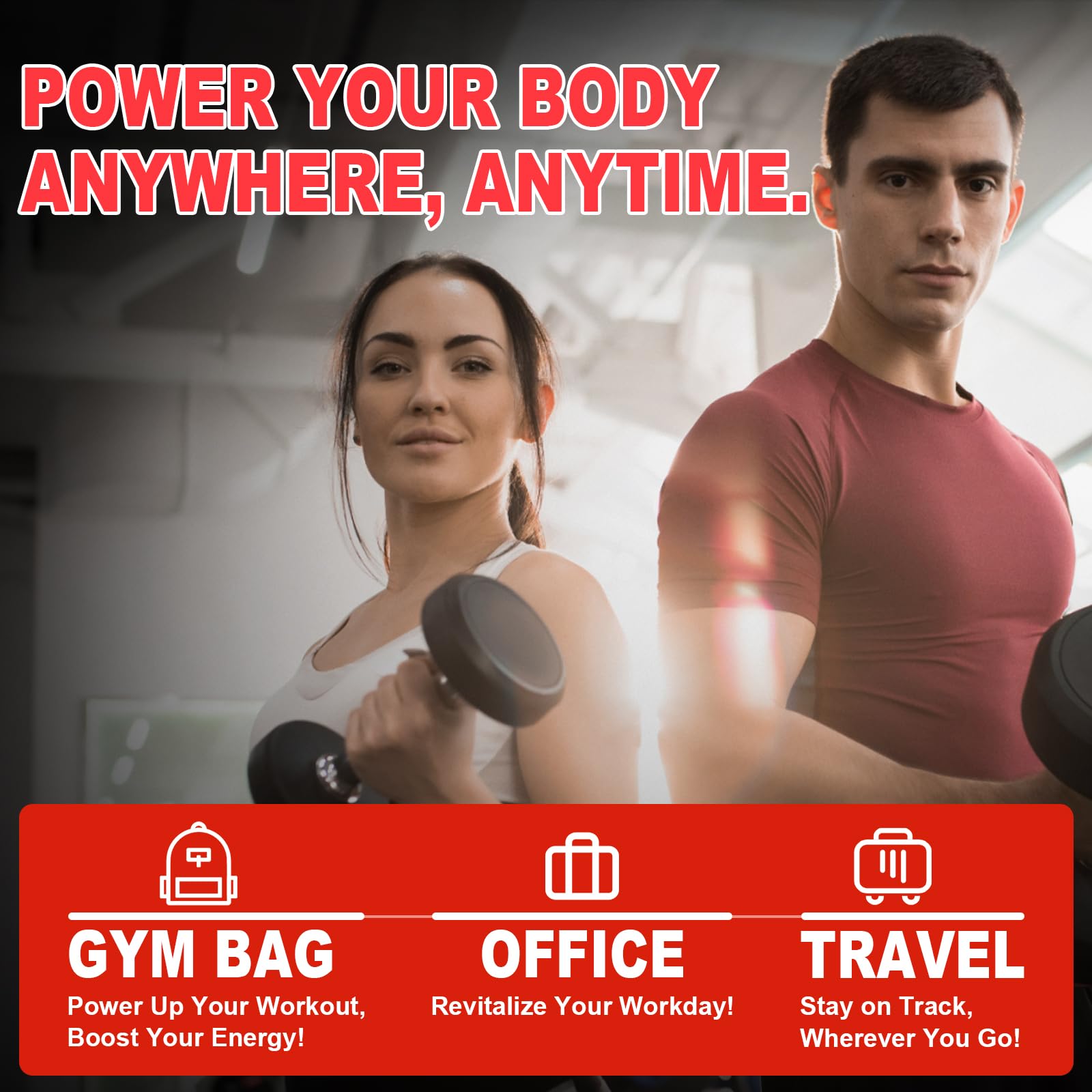 Tabla de ingredientes Flyrocer con leucina y HMB para apoyo muscular.
