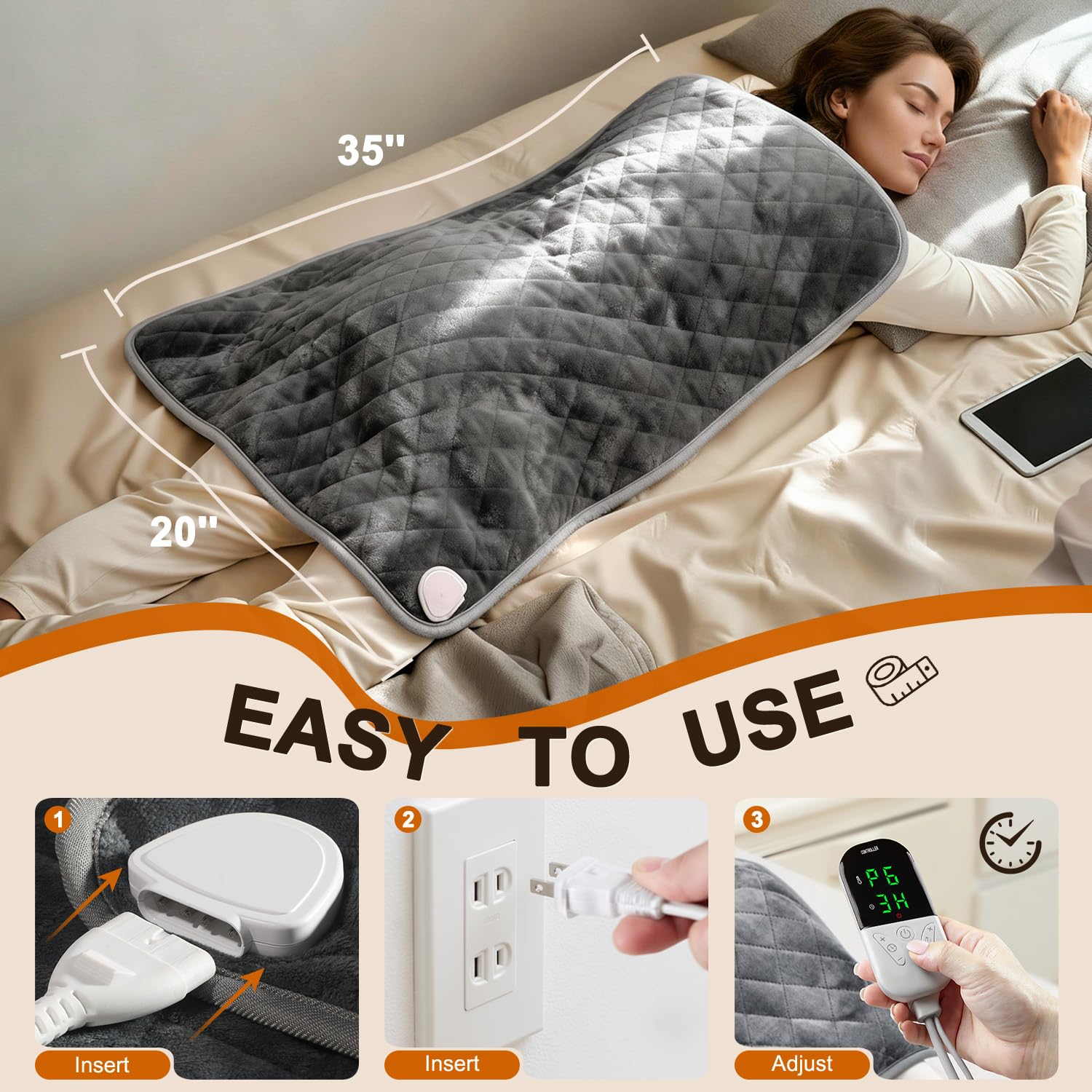 Almohadilla Focbeo con temperatura ajustable para comodidad personalizada
