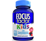 Focus Factor Kids: embalaje frambuesa, masticables para la rutina diaria del niño.