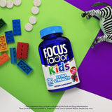 Uso diario de Focus Factor para ninos para apoyar funciones cerebrales en casa.