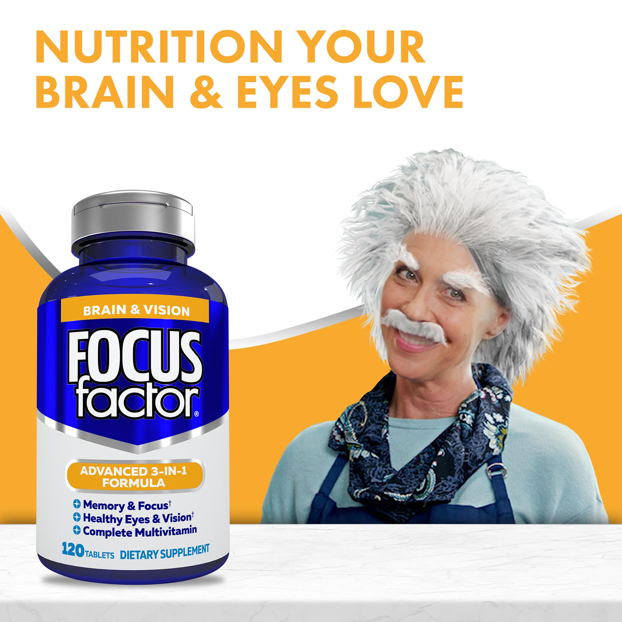 Focus Factor: apoyo a la salud ocular y visión saludable diaria.