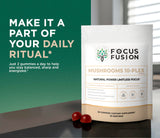 Focus Fusion empaque sellado que conserva la frescura y aroma.