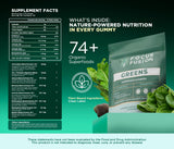 Primer plano de la textura suave de las gomitas Focus Fusion Supergreen