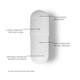 FOLIUS LABS L-Tryptophan, forma cápsulas apta para dietas veganas.