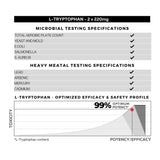 FOLIUS LABS L-Tryptophan, sello GMP que respalda calidad y confianza.
