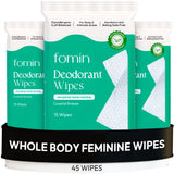 Toallitas FOMIN Acidificadas Coastal Breeze para control de olor diario.
