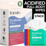 FOMIN toallitas desodorantes viaje mini en empaque compacto para bolso