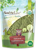 Food to Live Alfalfa en polvo orgánico en bolsa, fuente de fibra para batidos.