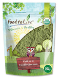 Food to Live Alfalfa Powder envase y etiqueta, ideal para compras conscientes