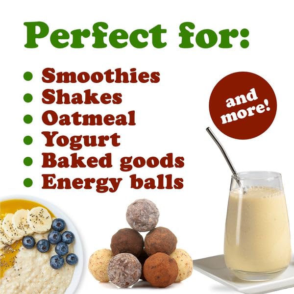 Bebida de chocolate caliente con Food to Live Energize chocolate protein