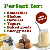 Bebida de chocolate caliente con Food to Live Energize chocolate protein