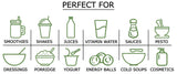Food to Live envase hermético, polvo de trigo germinado para uso diario