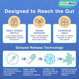 FoodiMed Probiotics aporta apoyo inmunitario y absorción de nutrientes.