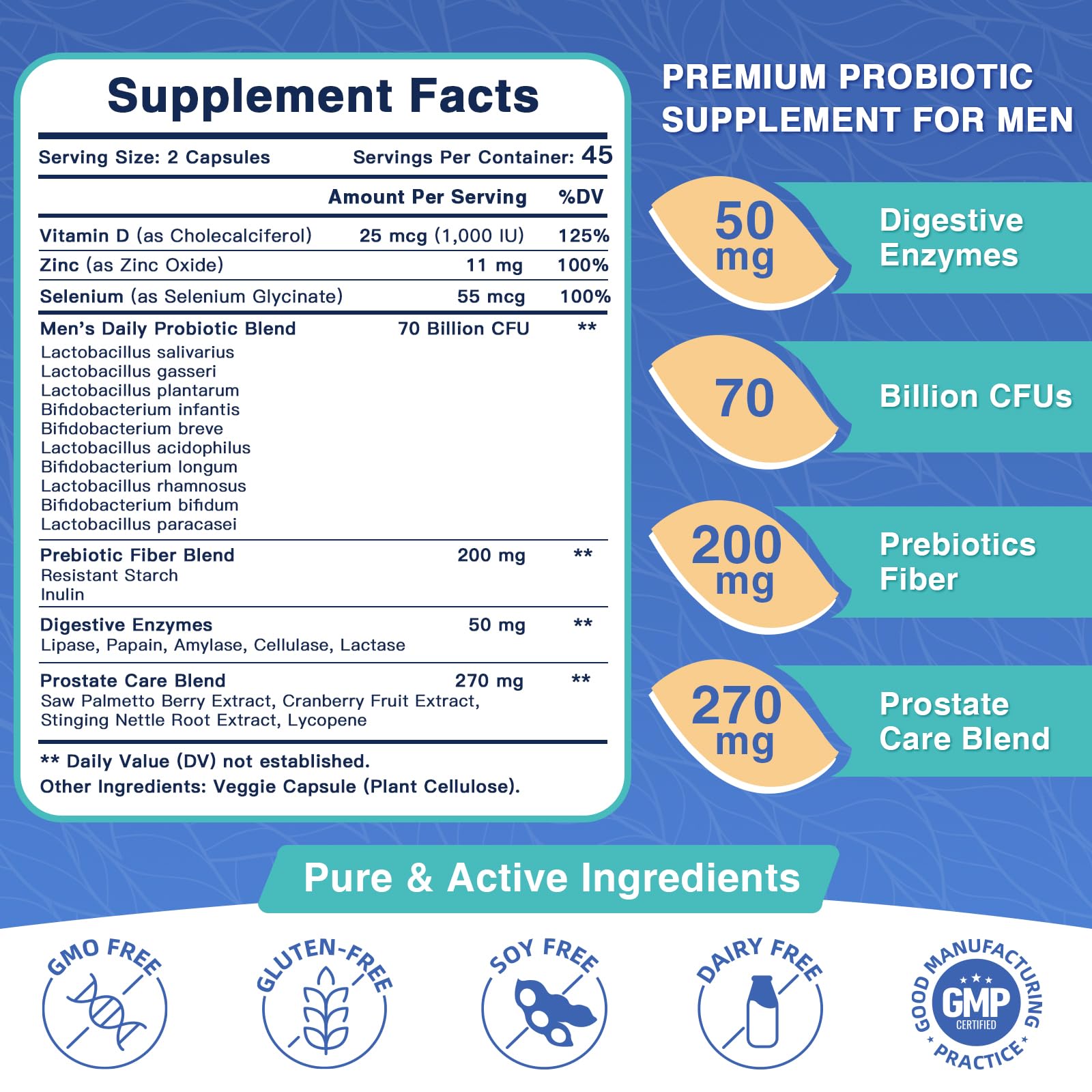 FoodiMed Probiotics para mayor energía y vitalidad diaria.