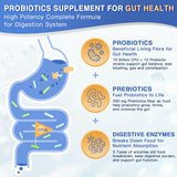 FoodiMed Probiotics con enzimas digestivas para apoyar la digestión diaria.