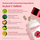 FOODOLOGY Coleology Cut PRO lista de ingredientes, con Banaba y Rhodiola para equilibrio.