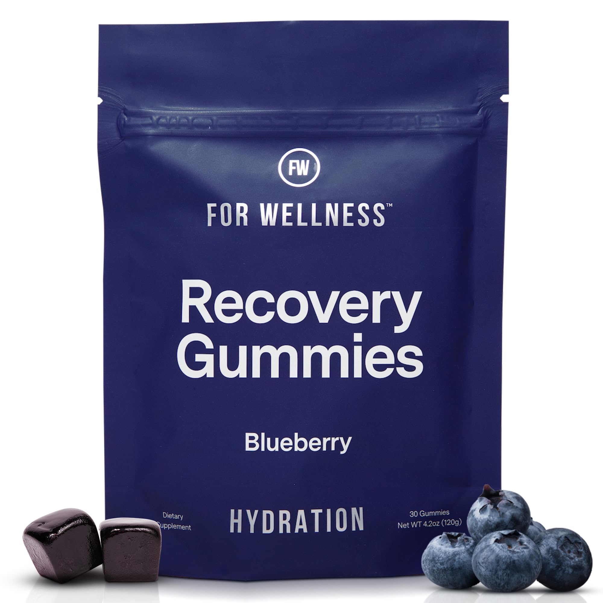 For Wellness Gomitas de Recuperación con sabor arándano para hidratación eficiente