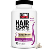 Acelerador de crecimiento capilar Force Factor en botella para uso diario.