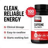 Force Factor cafeína: dosis concentrada para rendimiento y concentración sostenida