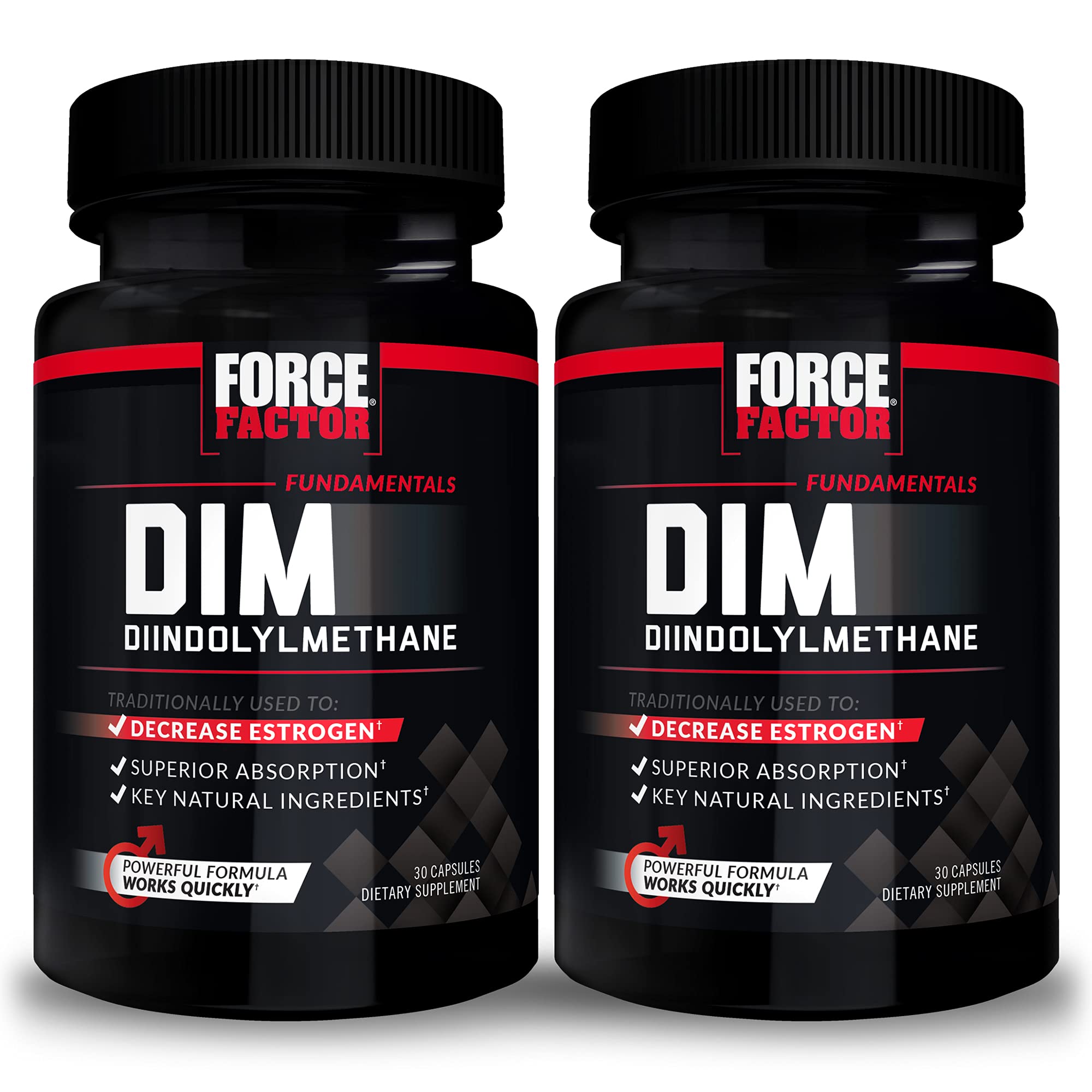 Force Factor DIM cápsulas 300 mg, enfoque en absorción rápida para rendimiento diario