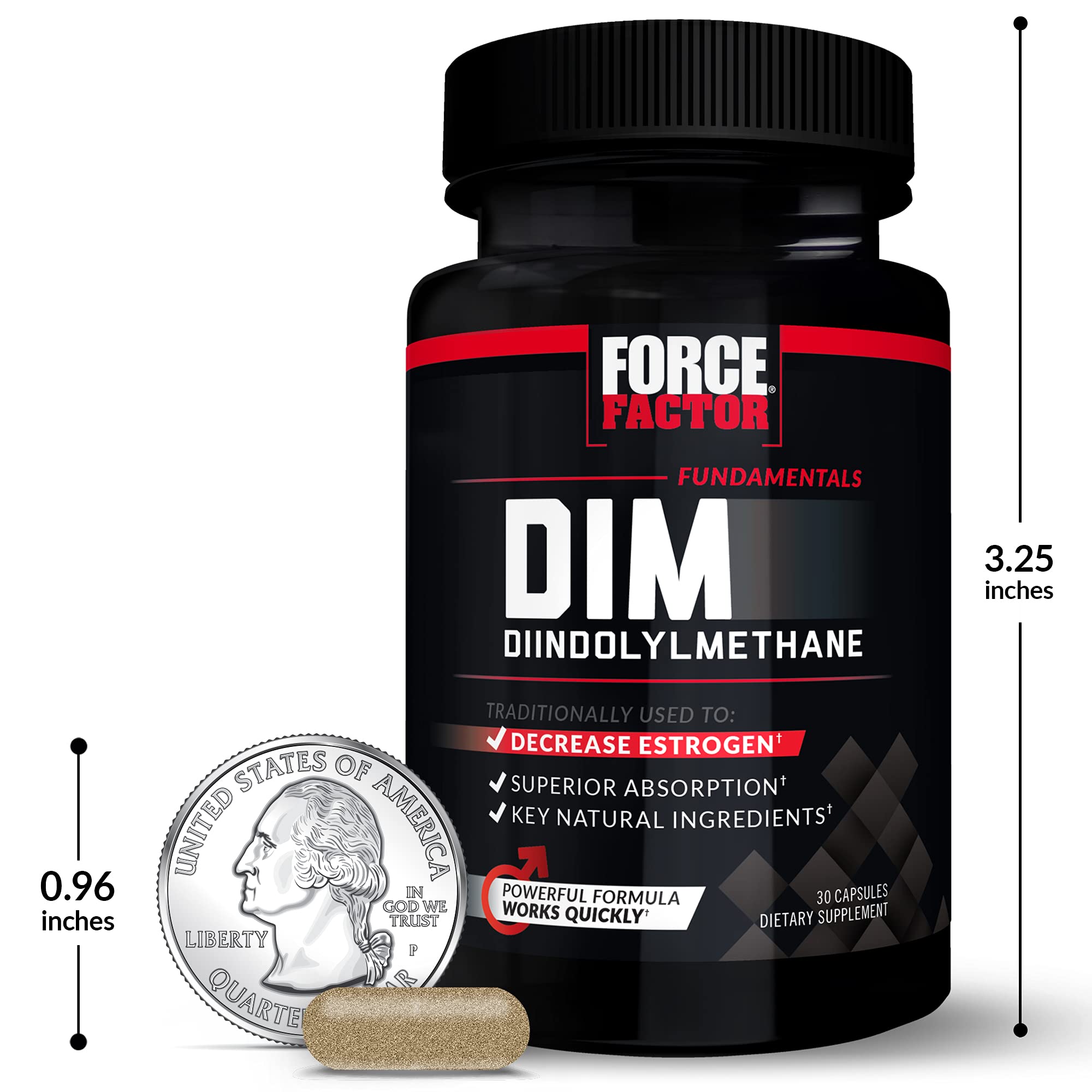 Force Factor DIM empaque resistente para uso prolongado