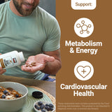 Force Factor Primal Origins corazón de res con CoQ10 natural, apoyo a la vitalidad.