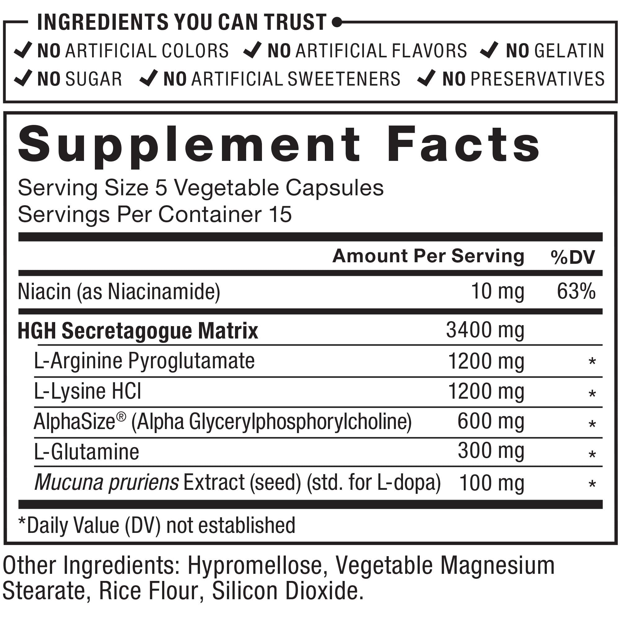 Force Factor Prime HGH: manos sosteniendo la botella para uso diario