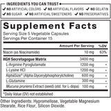 Force Factor Prime HGH Secretion Activator: aminoácidos clave en la fórmula.