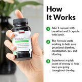 ProbioSlim Force Factor, enfoque de té verde, energía natural para la jornada.