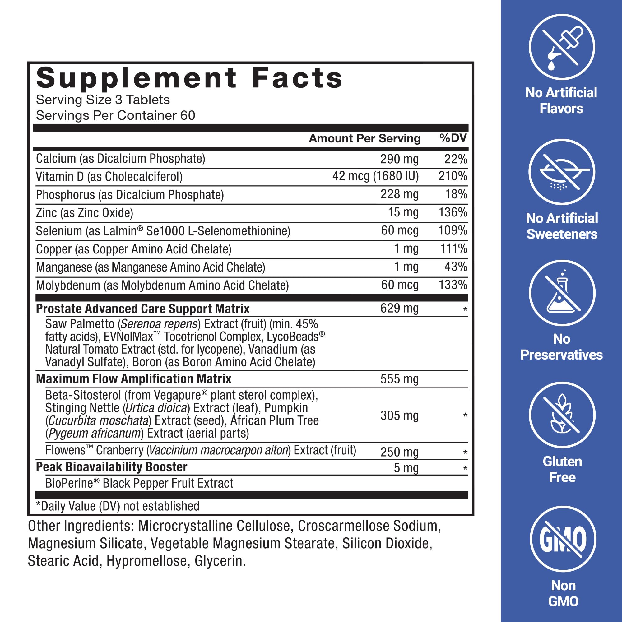 Force Factor Prostate Advanced saw palmetto, promueve tamaño prostático normal y confort.