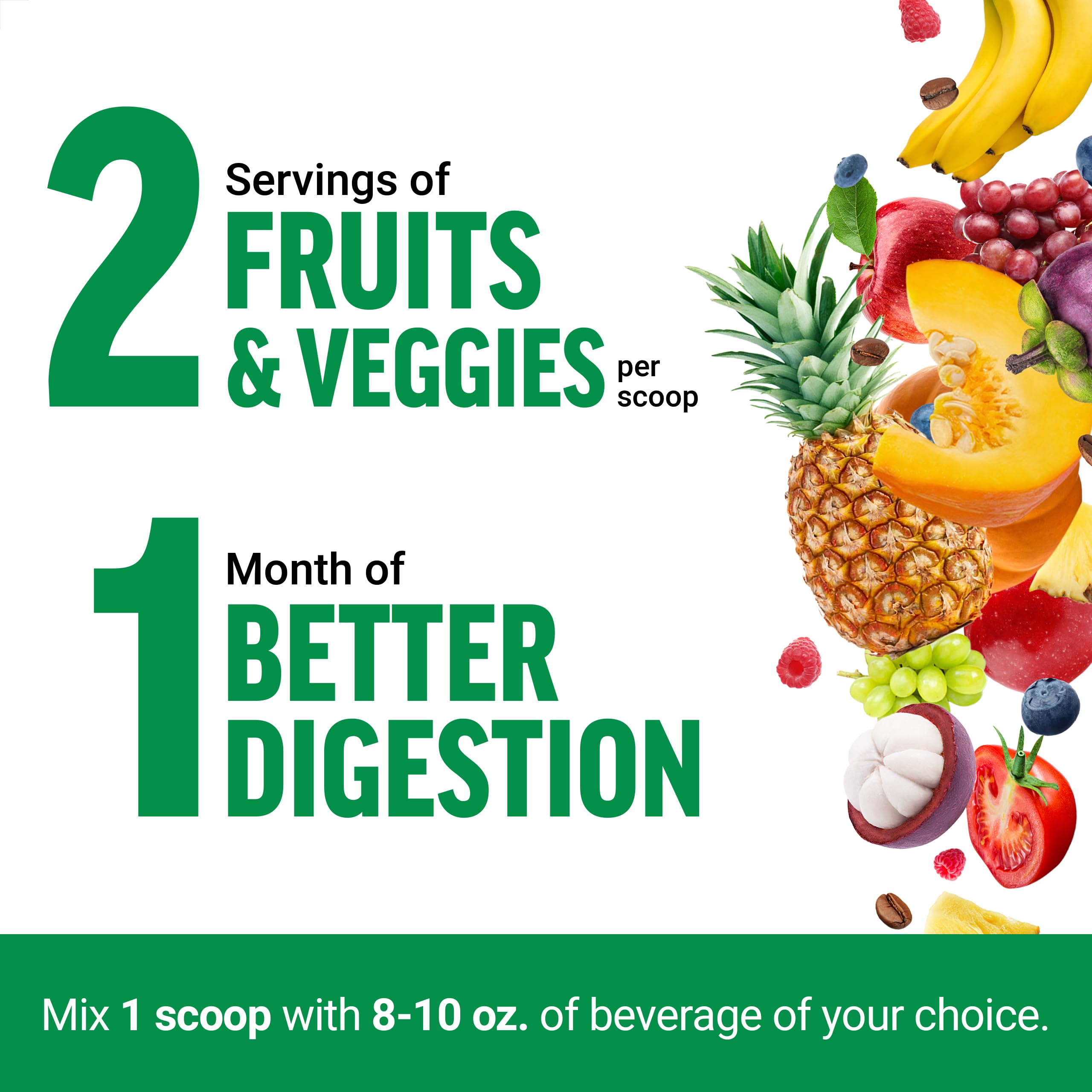 Force Factor Smarter Greens mezcla rápida para desayuno ocupado